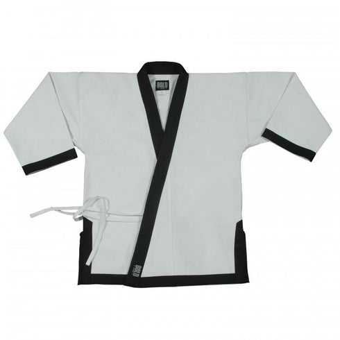 BOLD LOOK 8.5OZ SUPER MIDDLEWEIGHT TOPS WITH FULL TRIM-WHITE WITH BALCK TRIM-1